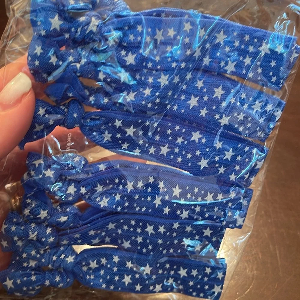 Blue Star Hair Ties 2 dozen elastic nwt